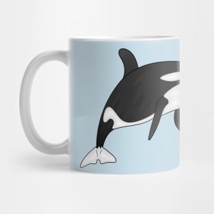 Killer whale cartoon illustration Mug